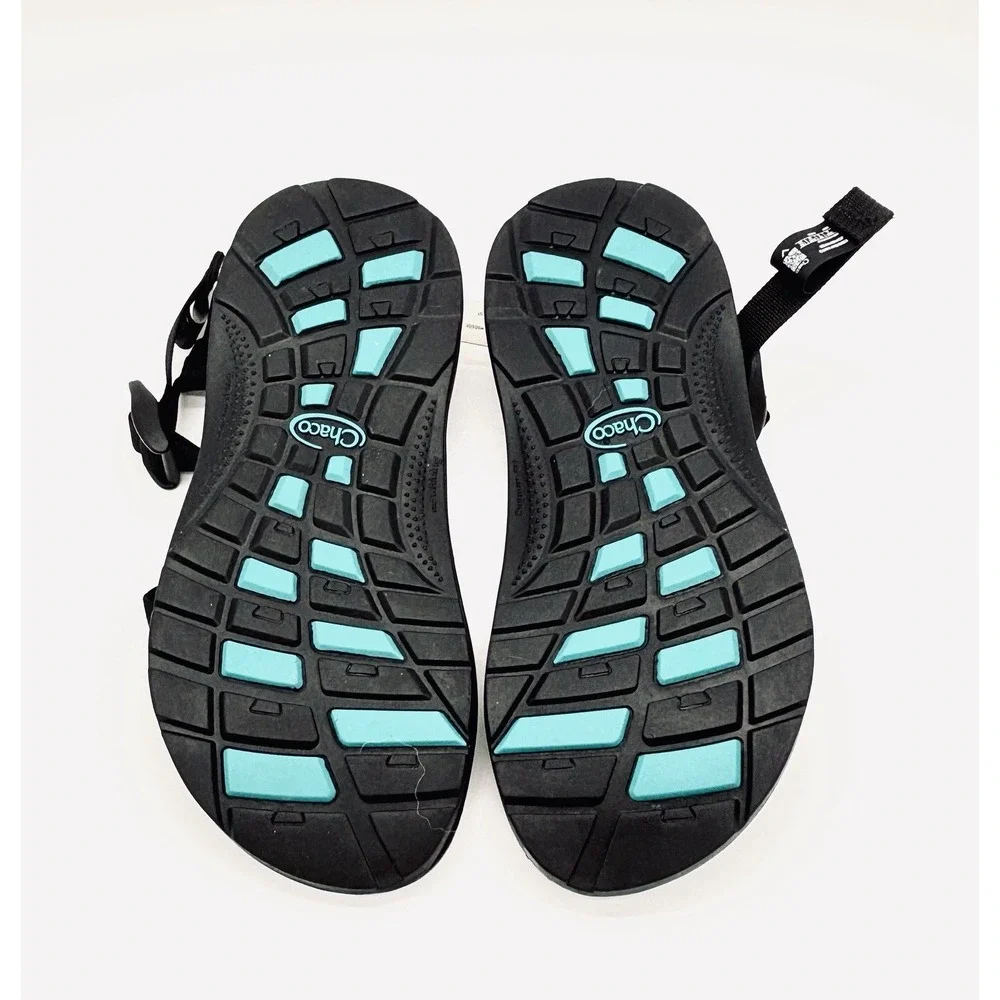 Chaco Z/1 EcoTread Outdoors Walking Sandal Big Kid Black - Unisex Size 6M New